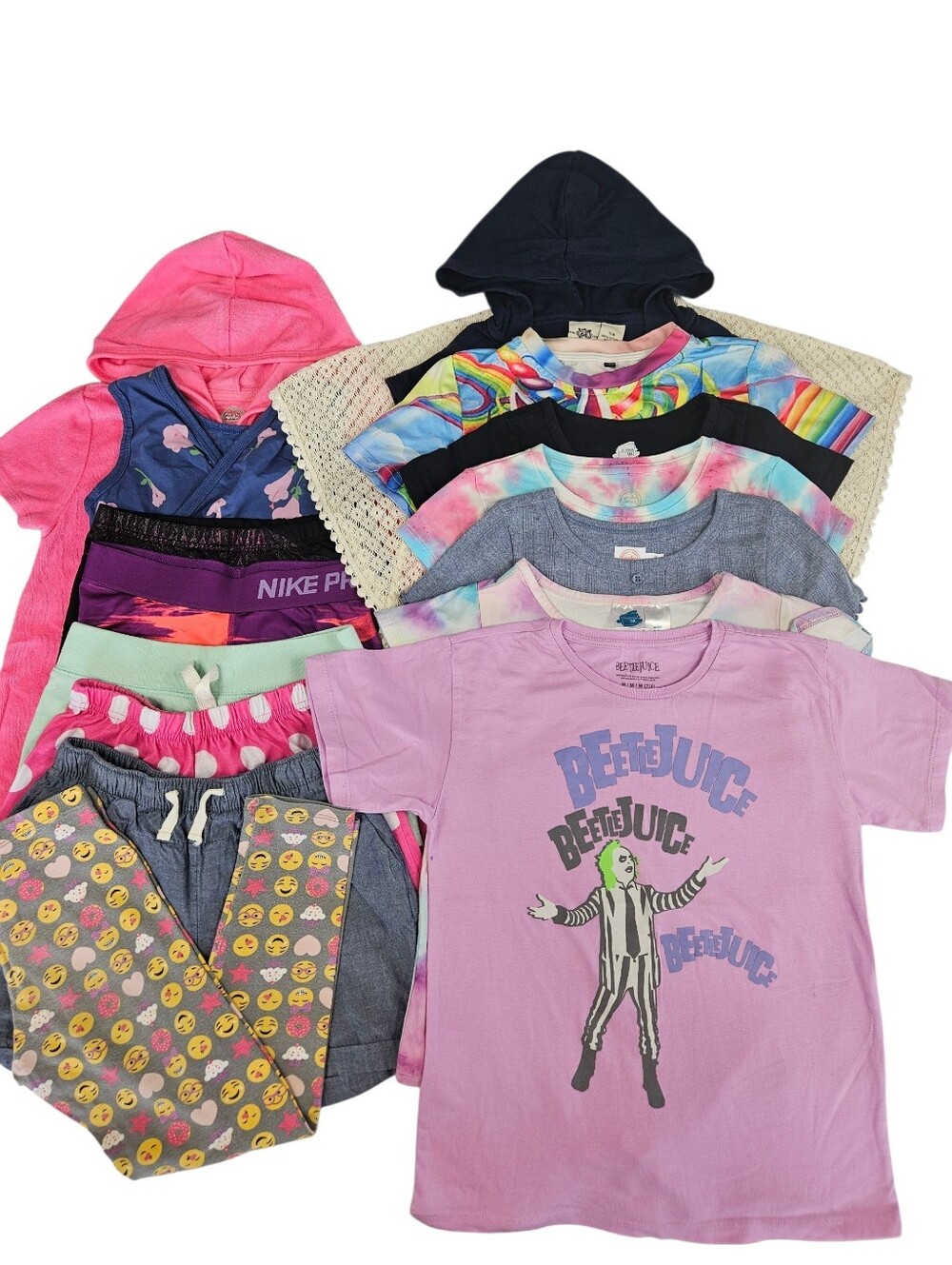 Large Bundle Of Girls Warm Weather Clothes Size 7/8